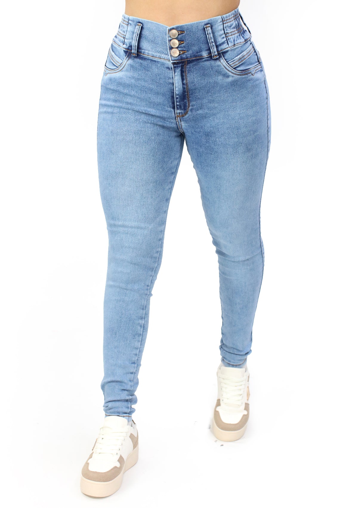 MRP-21614 Light Denim Skinny Jean by Maripily Rivera