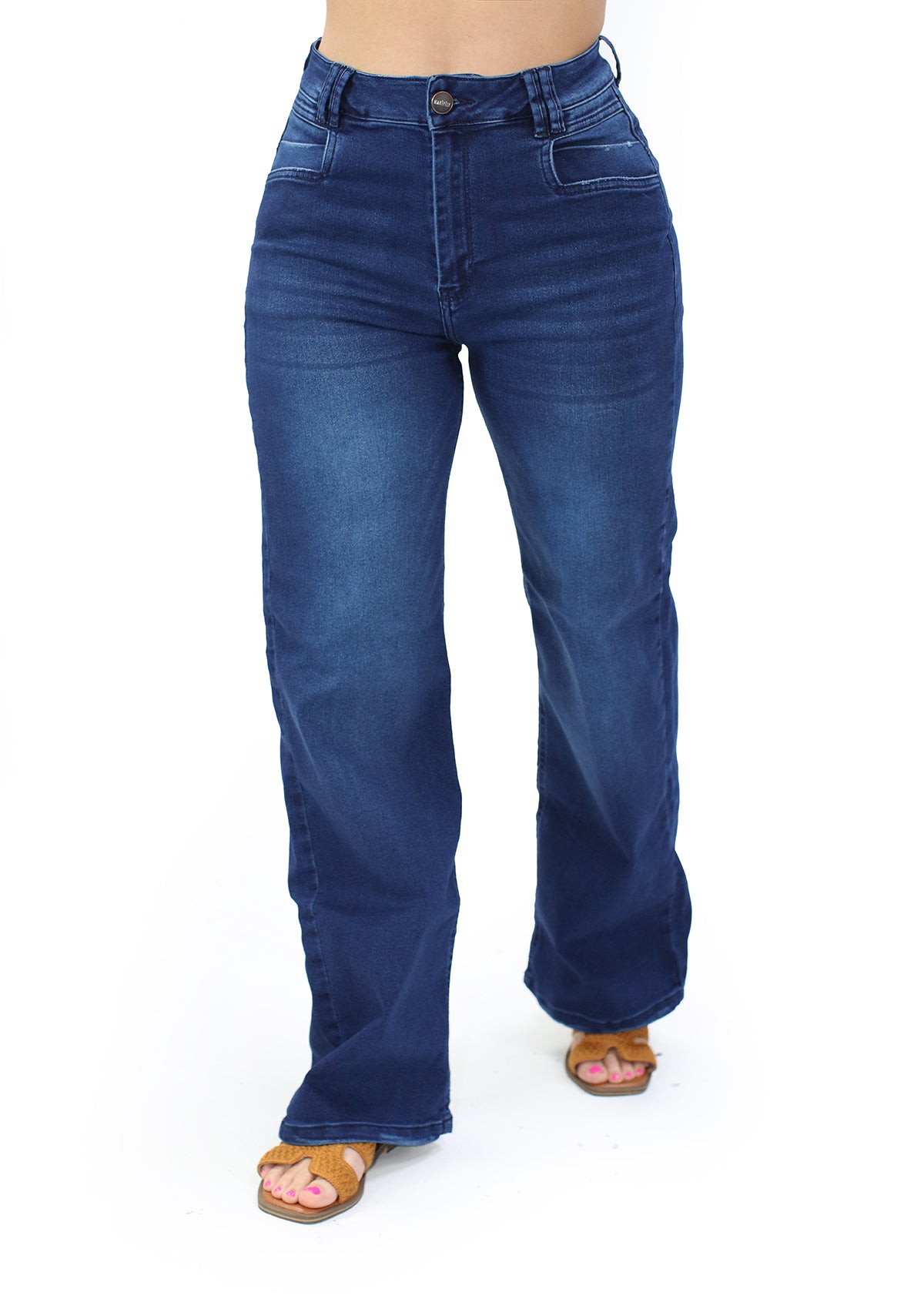 MRP-21616 Dark Denim Straight Fit Jean by Maripily Rivera