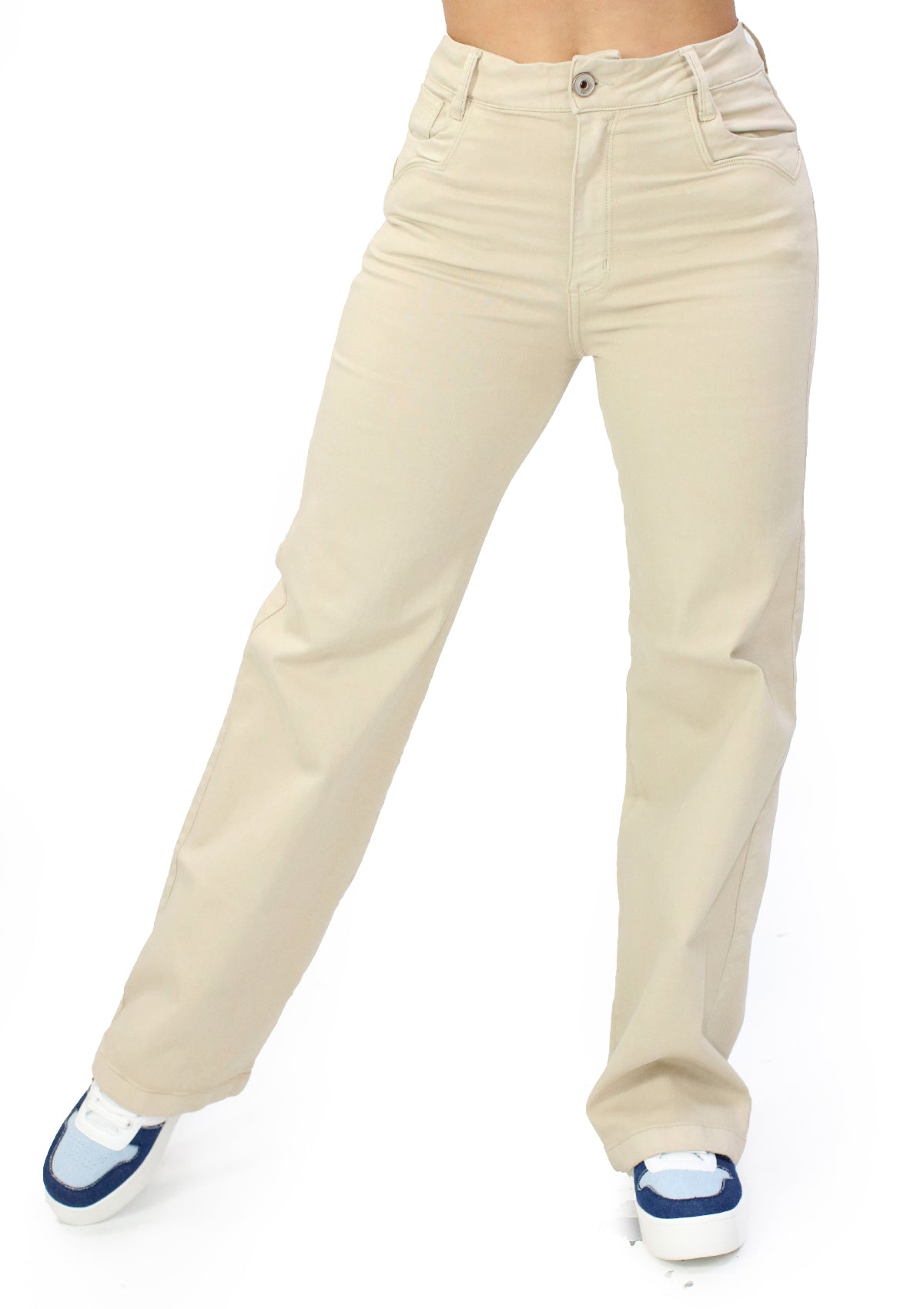 MRP-21622 Cream Denim Marine Fit Jean by Maripily Rivera