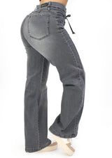 MRP-21632 Black Denim Straight Fit Jean by Maripily Rivera