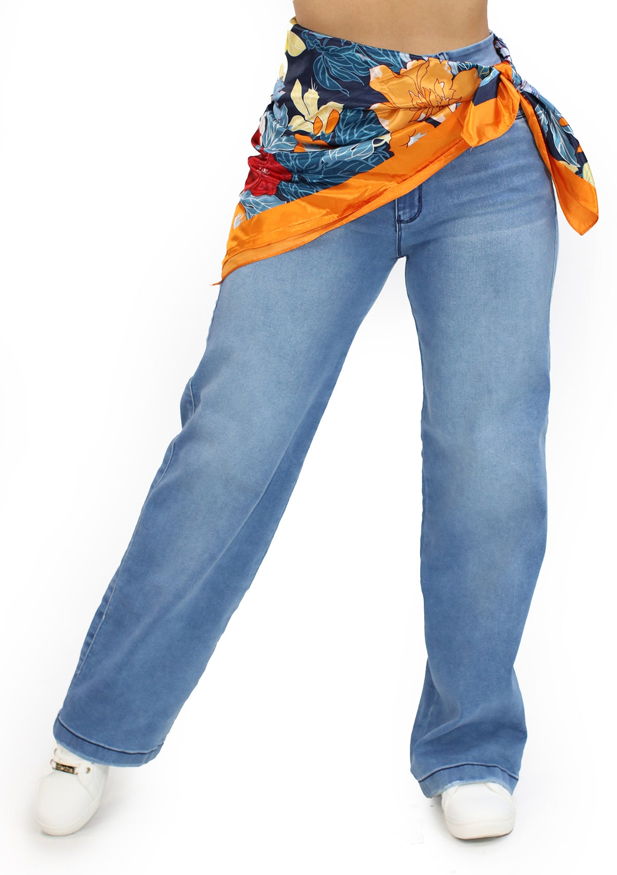 MRP-21634 Light Denim Straight Fit Jean by Maripily Rivera