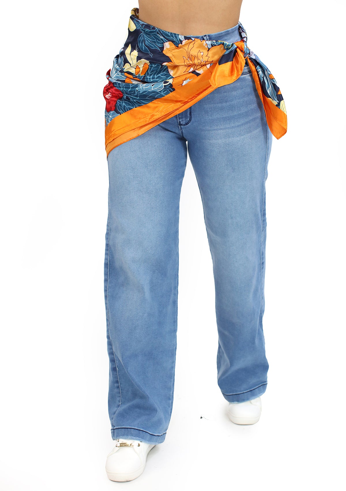 MRP-21634 Light Denim Straight Fit Jean by Maripily Rivera