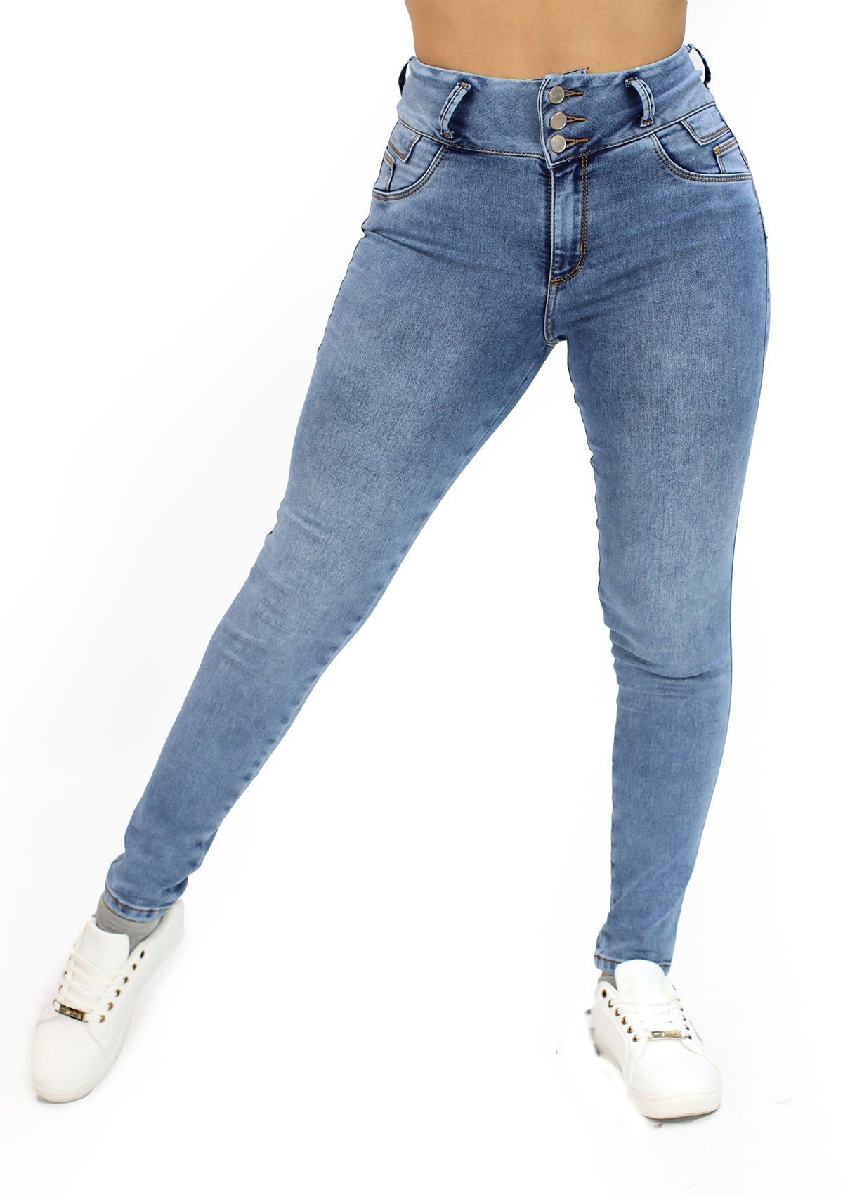 MRP-21637 Light Denim Tobillero Jean by Maripily Rivera