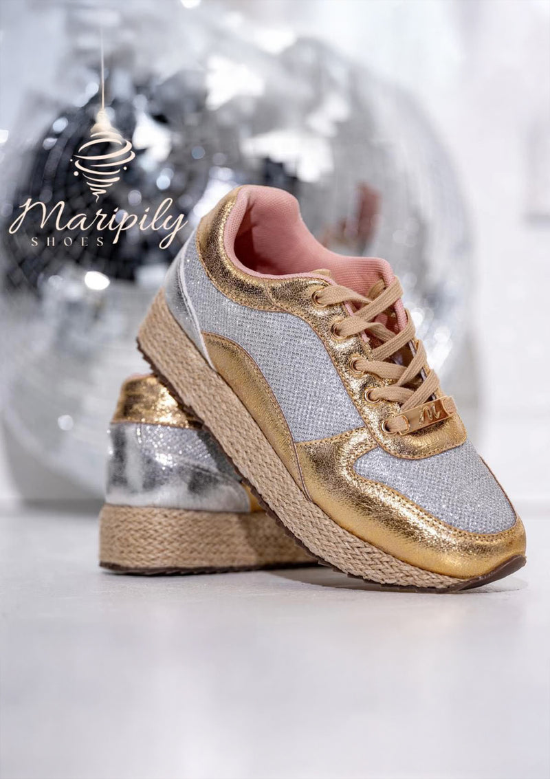 MRP-GLAM Multi Silver Maripily Shoes