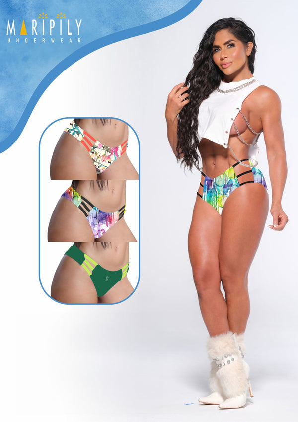 MRP-U6285-B Strips Hip Hugger by Maripily