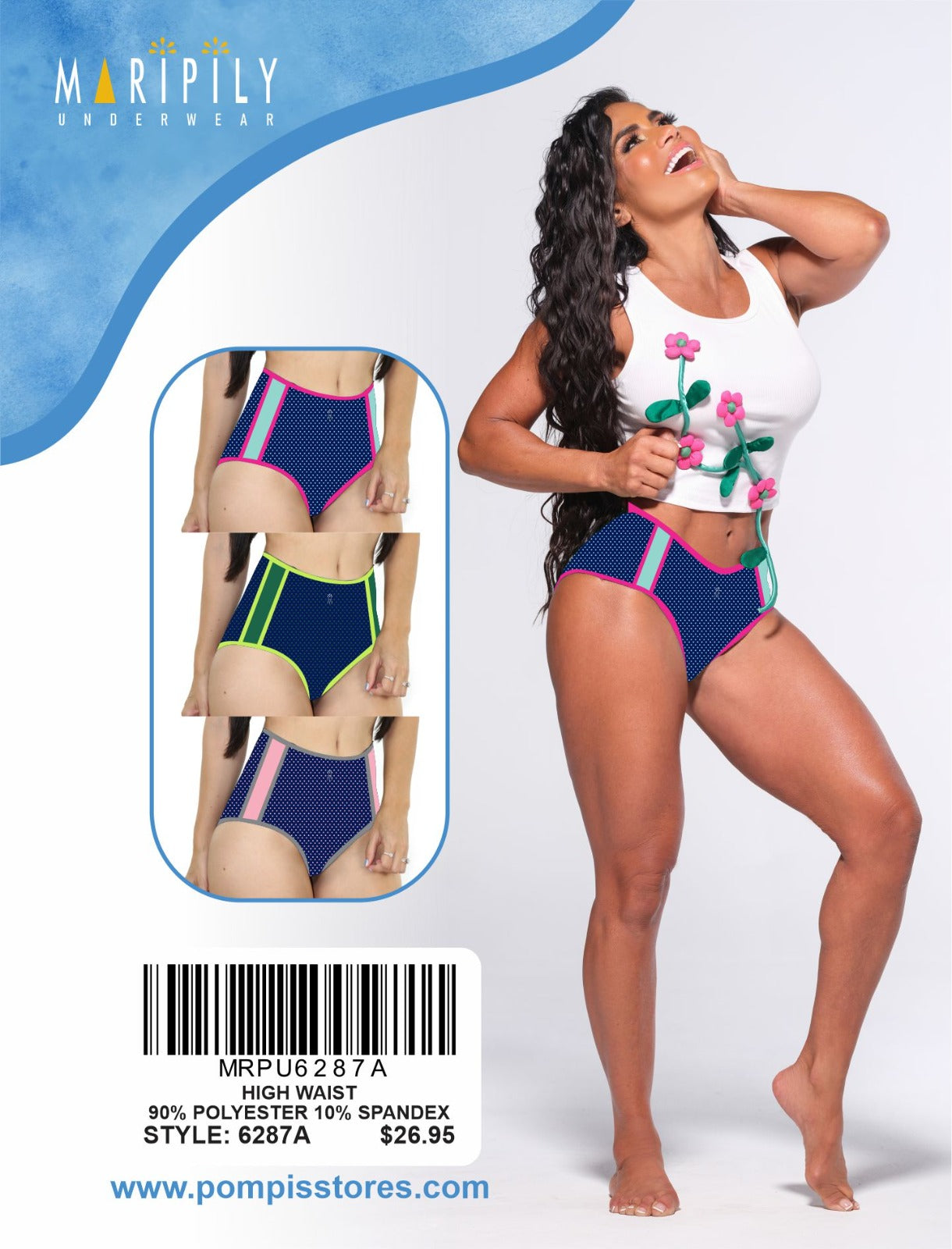MRP-U6287-A High Waist Panty by Maripily