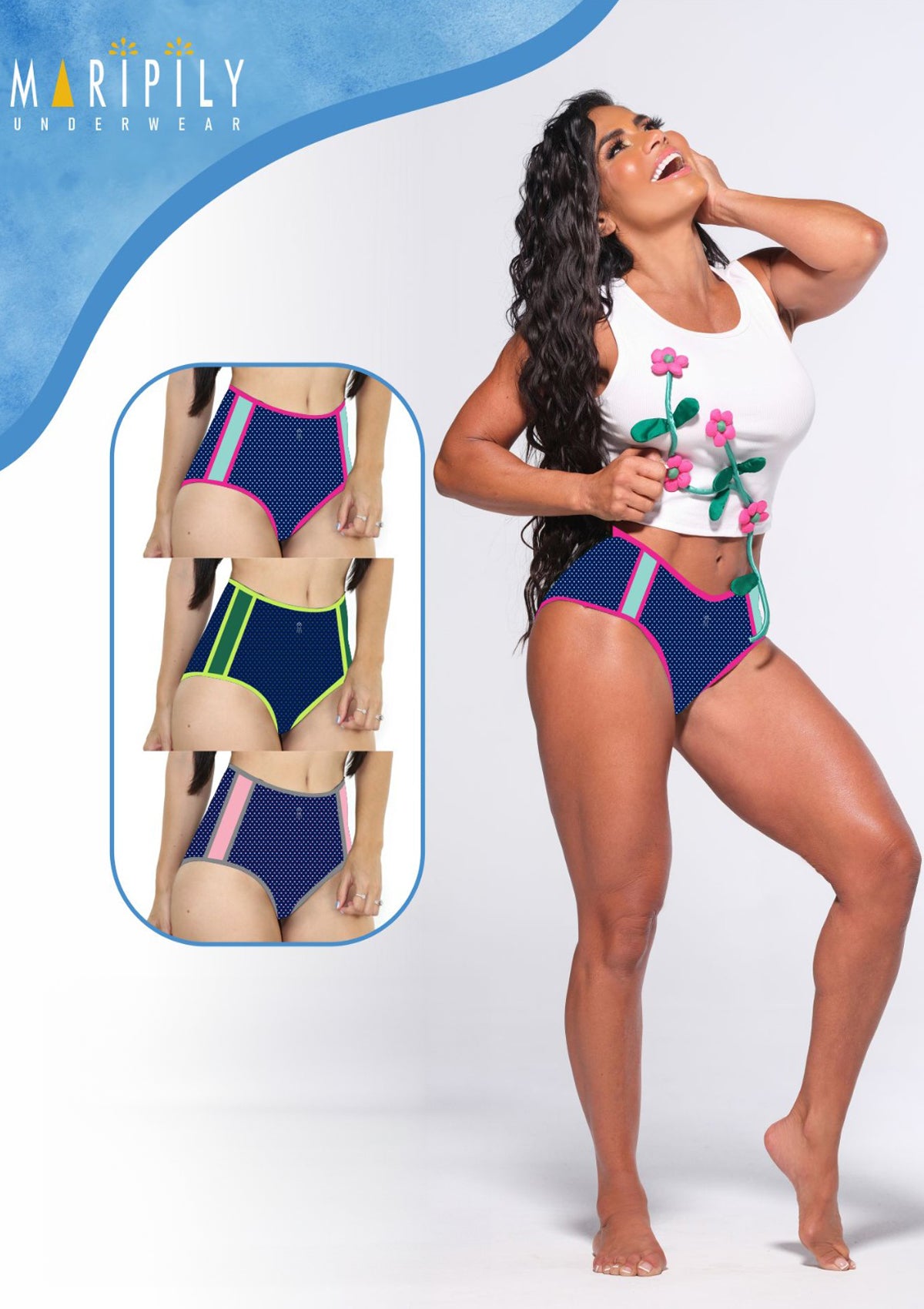 MRP-U6287-A High Waist Panty by Maripily