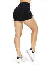 NDHS057 Black Denim Short de Mujer