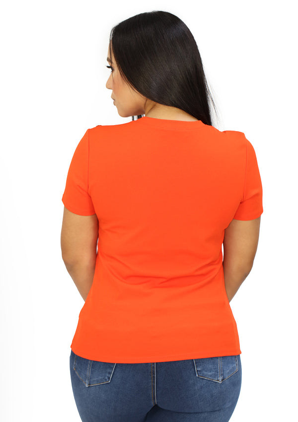 NYT1389 Orange Blusa de Mujer