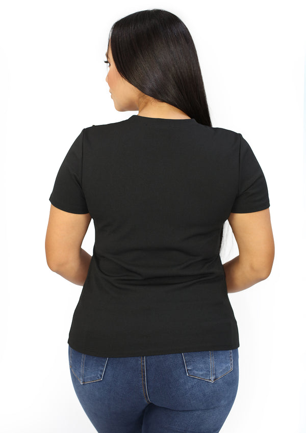 NYT1389 Black Blusa de Mujer