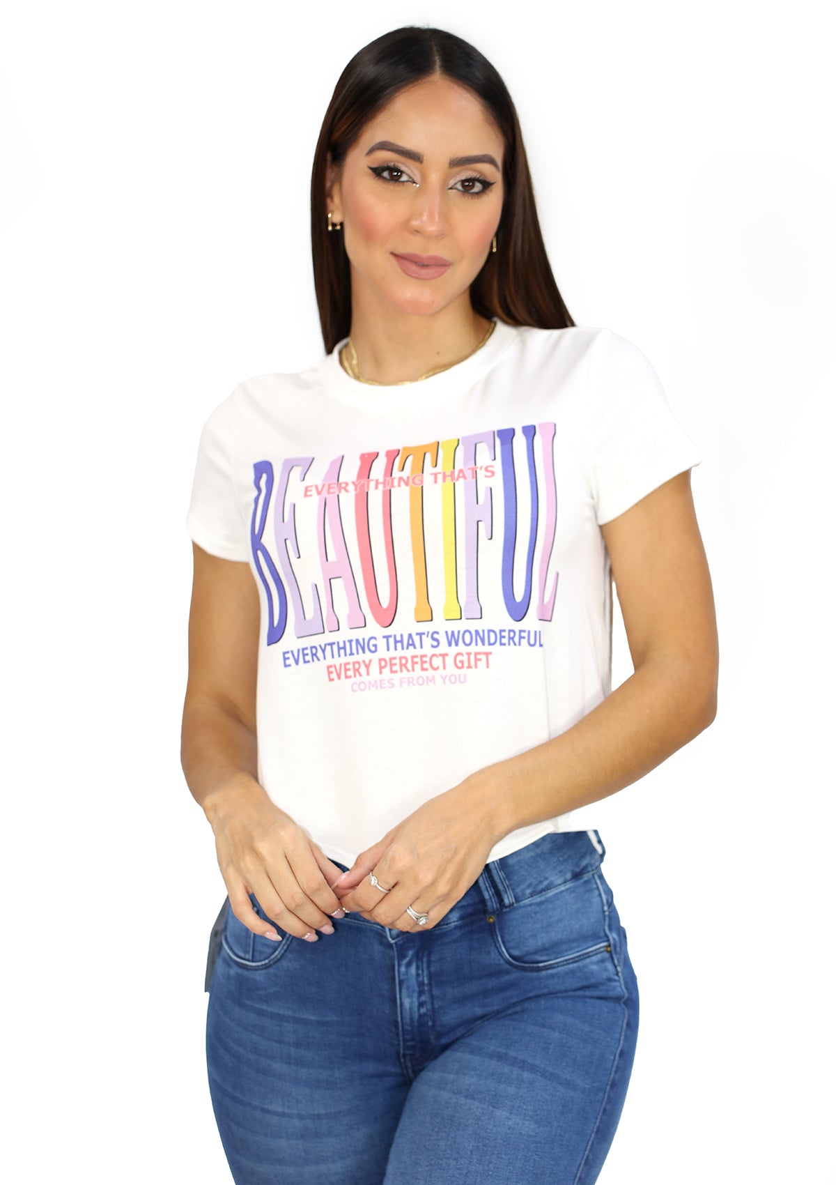 NY-T-790-N White TShirt de Mujer