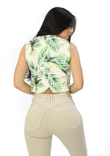 OM-V-4145 Green Blusa de Mujer