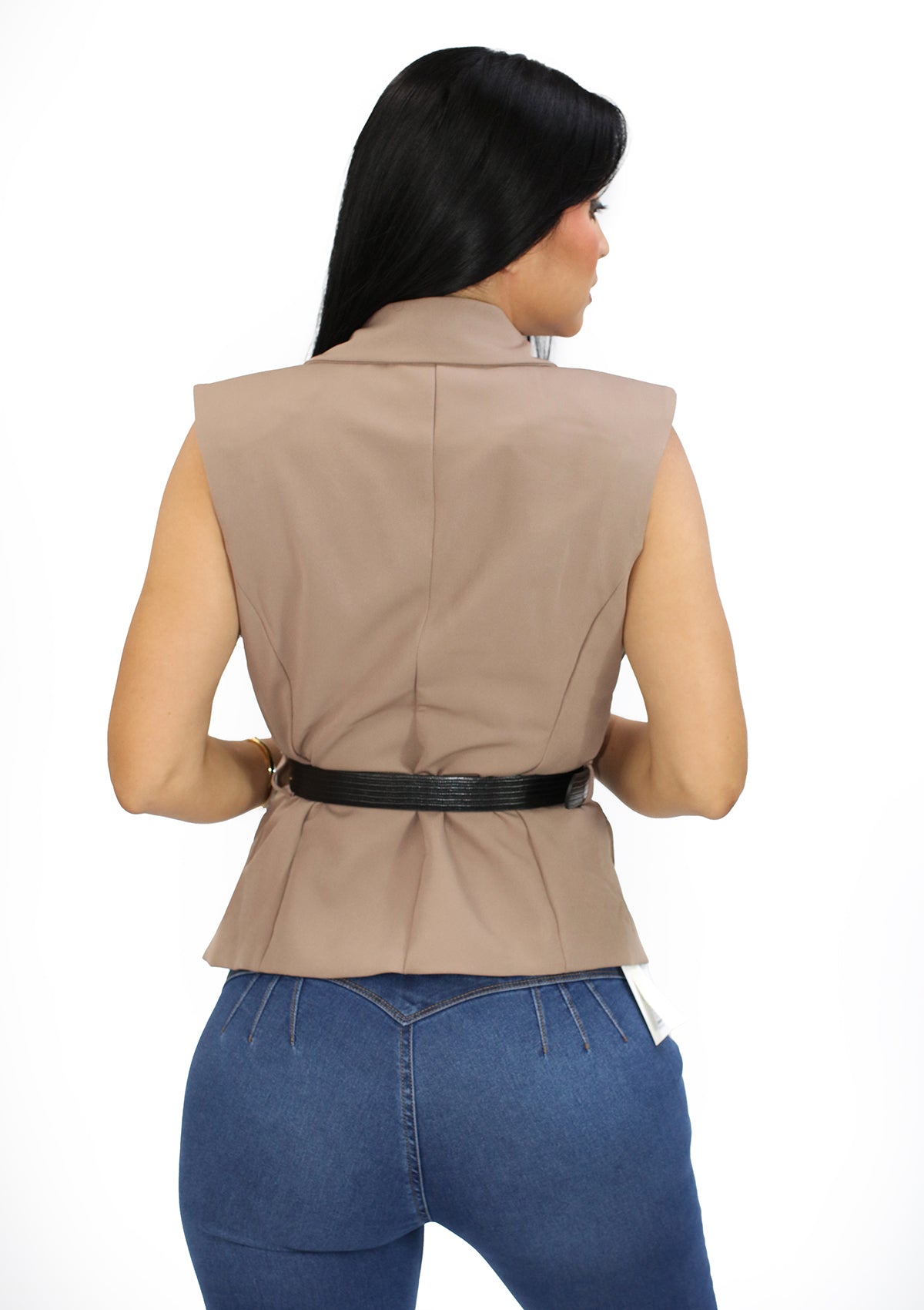 PH-MT-100 Taupe Blusa de Mujer