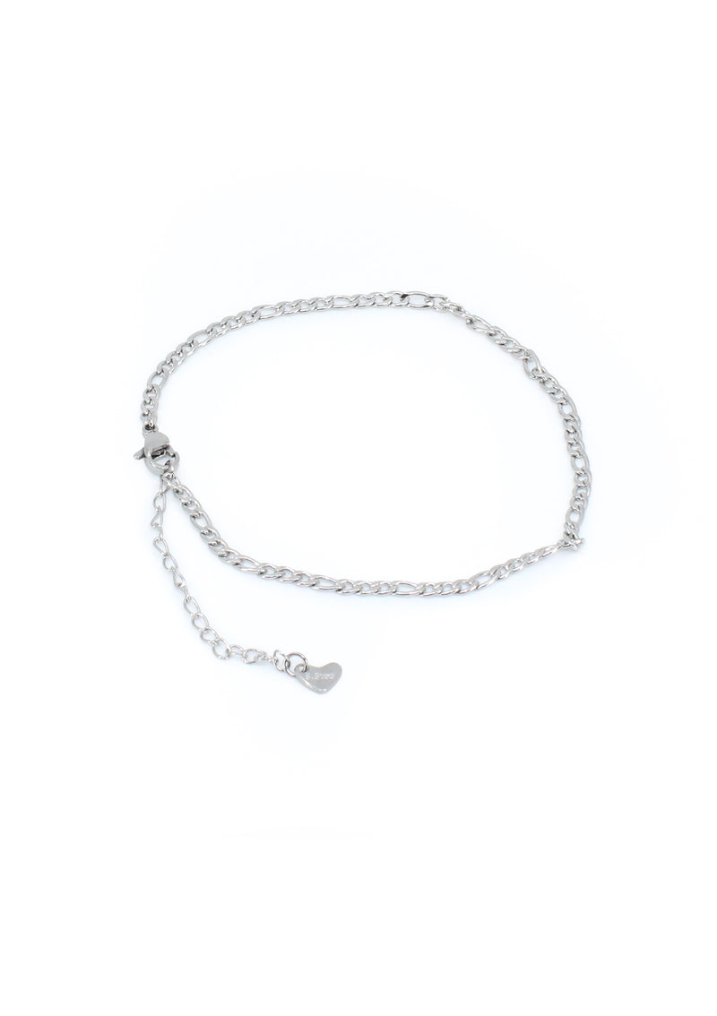 PP-3441-C Silver Stainless Steel Tobillera de Mujer