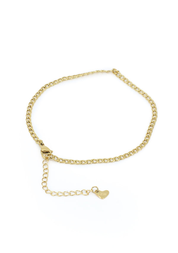 PP-3441-D Gold Stainless Steel Tobillera de Mujer