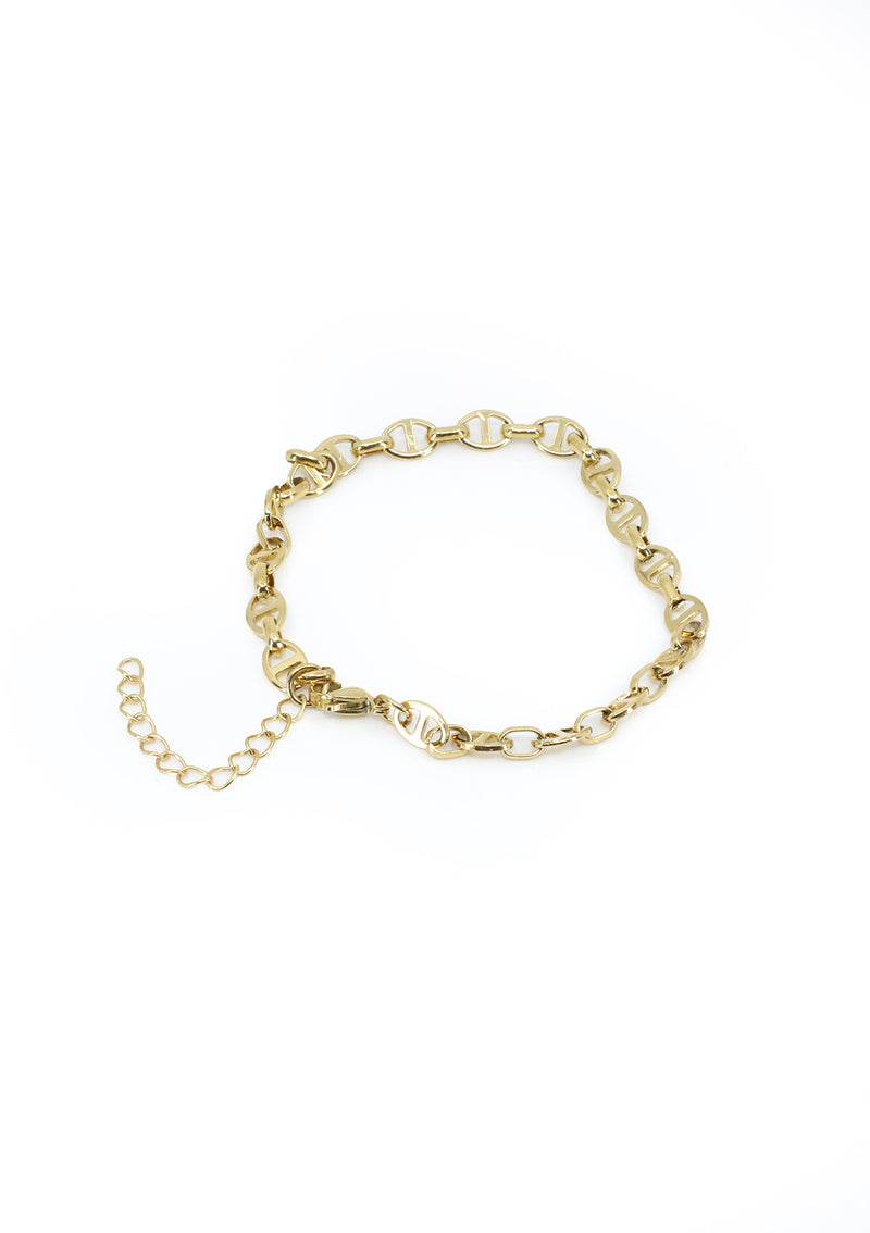 PP-3441-B Gold Stainless Steel Tobillera de Mujer