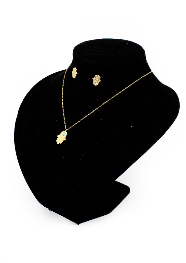 PP-3460-E Gold Hand Set Cadena Charm & Pantallas