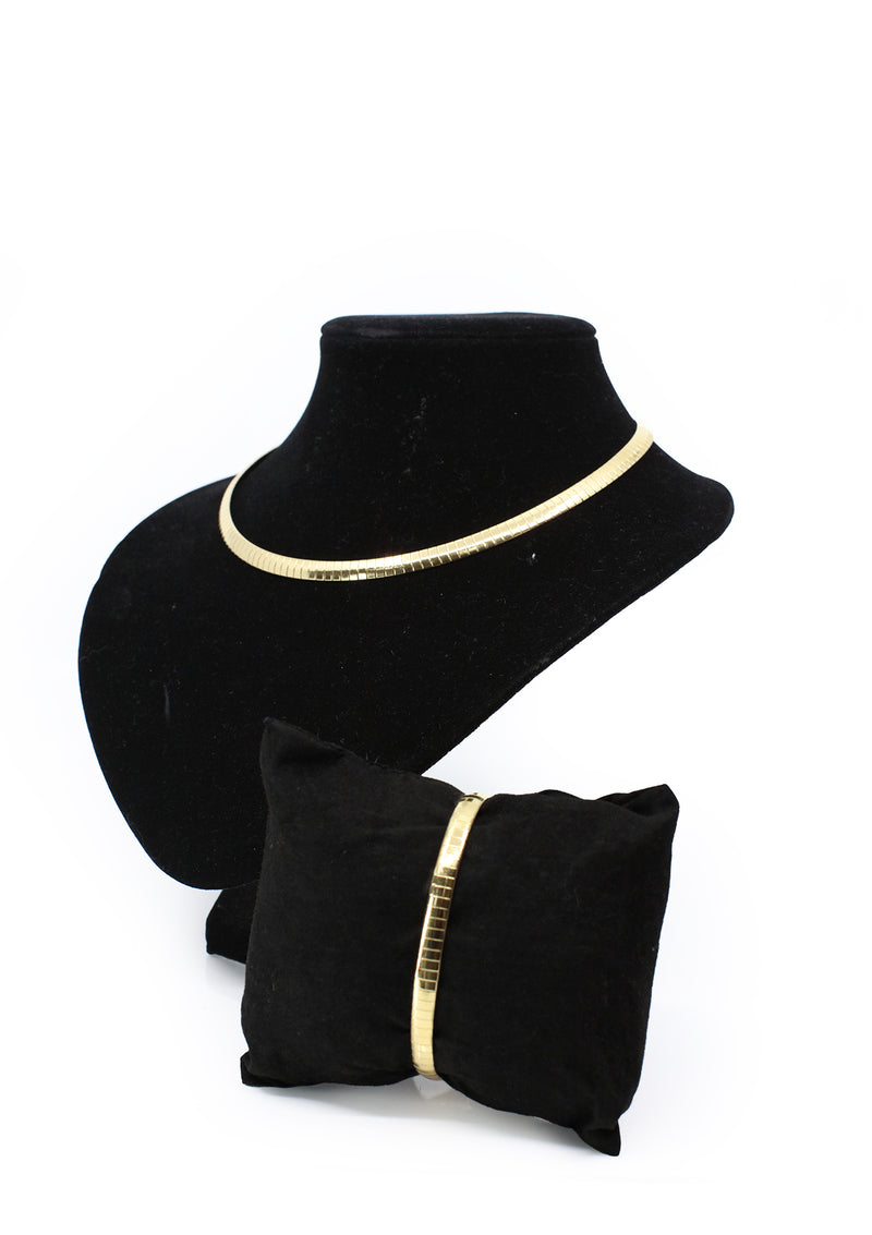 PP-3463-A Gold Set Omega & Pulsera