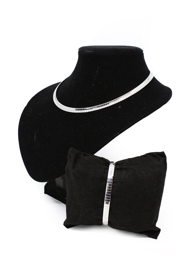 PP-3463-B Silver Set Omega & Pulsera