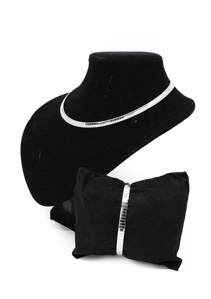 PP-3463-B Silver Set Omega & Pulsera