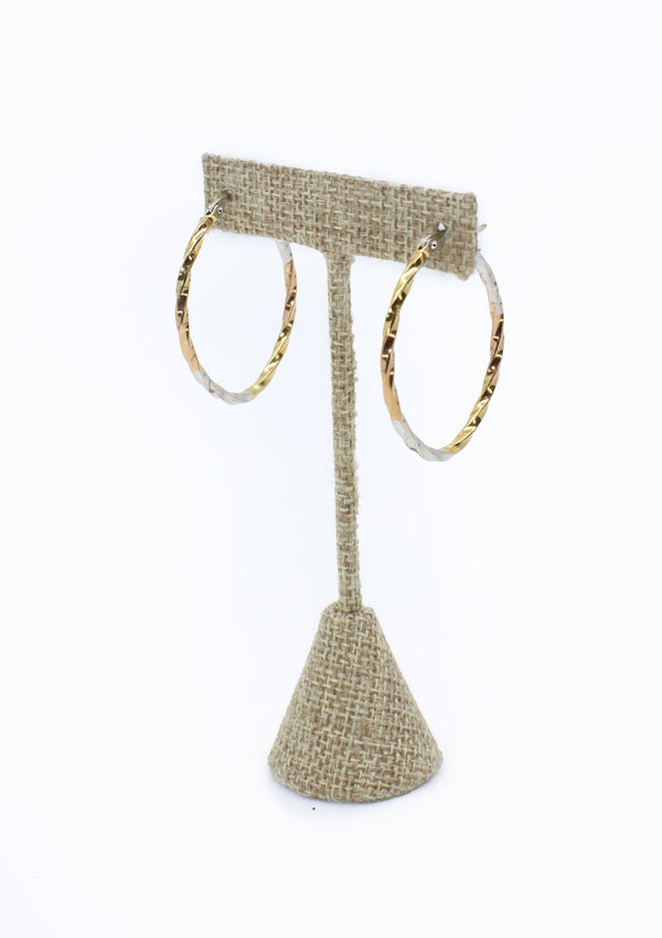 PP-3468-A Argollas 3Tonos Pantalla de Mujer