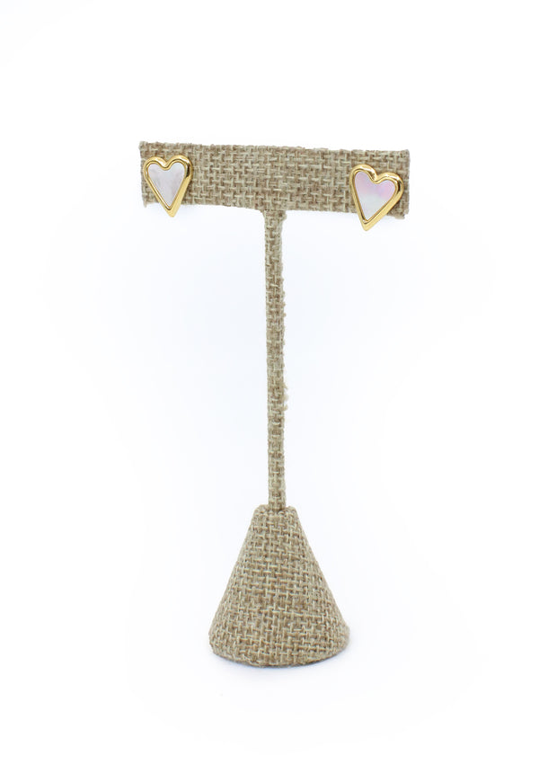 PP-3474-A White Gold Heart Pantalla de Mujer