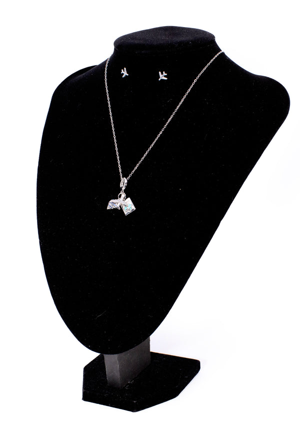 PP-3476-C Silver Vacay On Cadena Charm & Pantallas