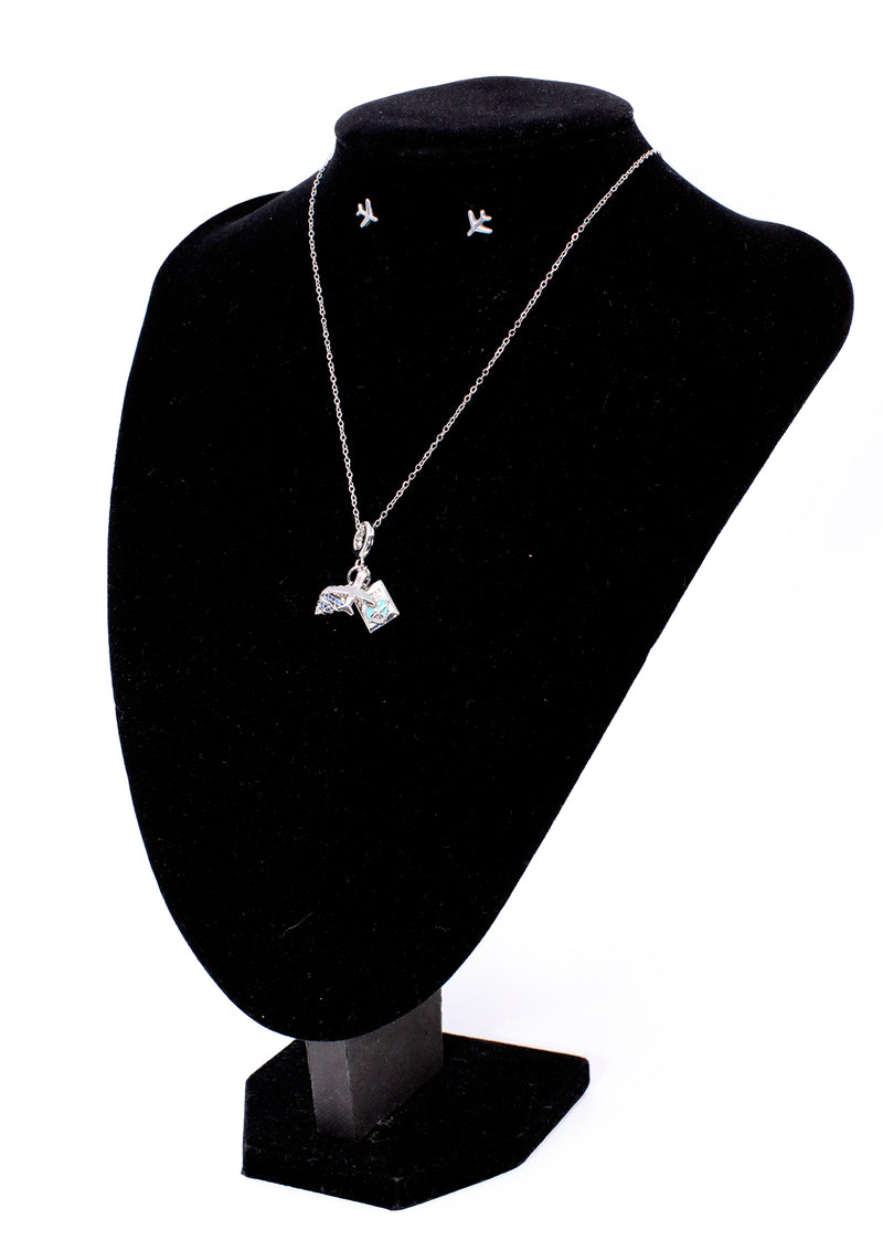 PP-3476-C Silver Vacay On Cadena Charm & Pantallas