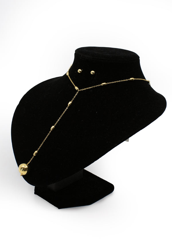 PP-3495-B Gold Ball Cadena Charm & Pantallas