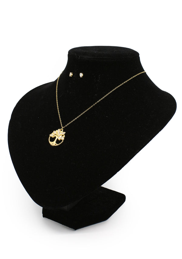 PP-3495-C Gold Tree of Life Cadena Charm & Pantallas