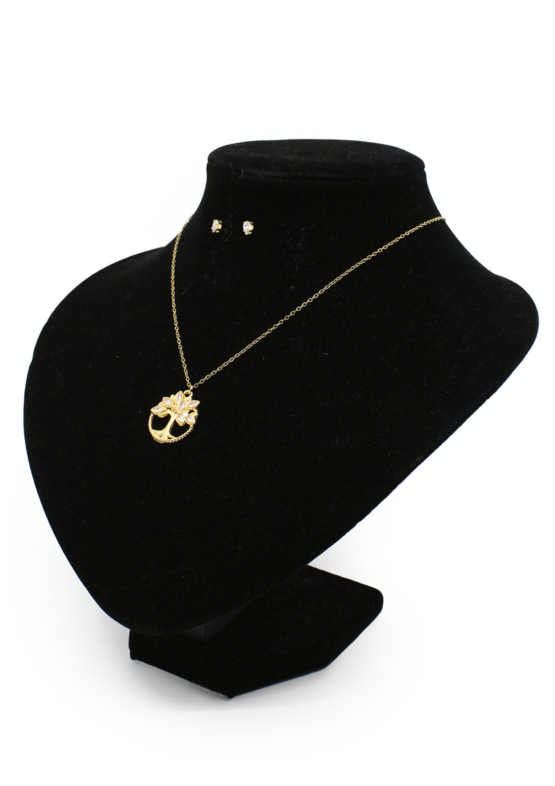 PP-3495-C Gold Tree of Life Cadena Charm & Pantallas