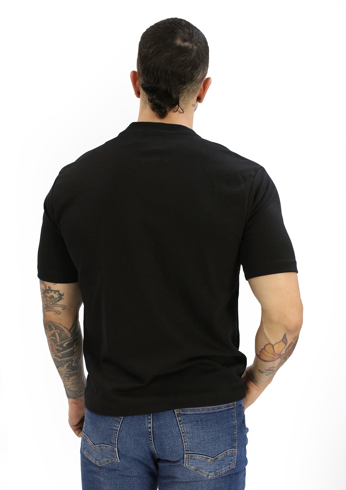 RN-002 Black Men's T-Shirt by Renness
