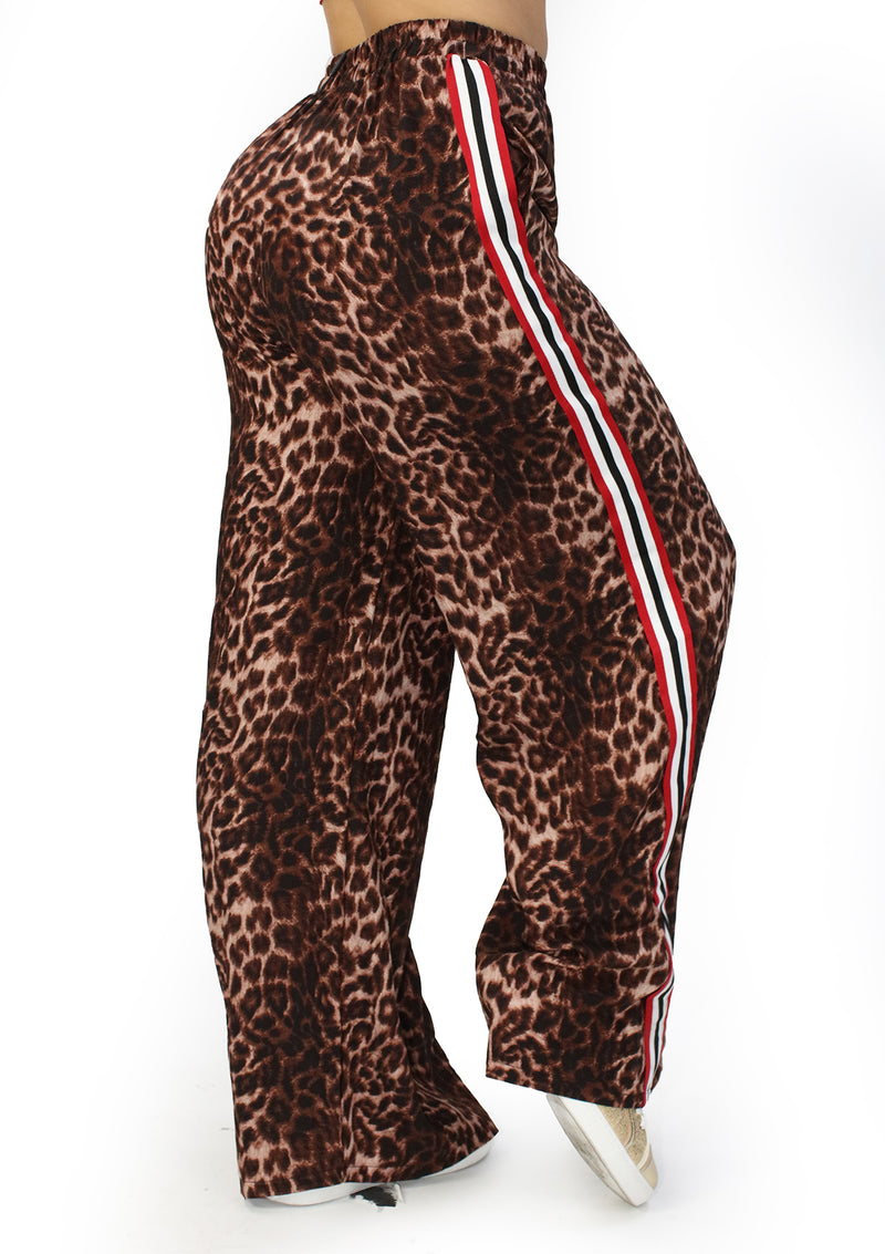 RU-AS-604 Printed Brown Pantalón de Mujer