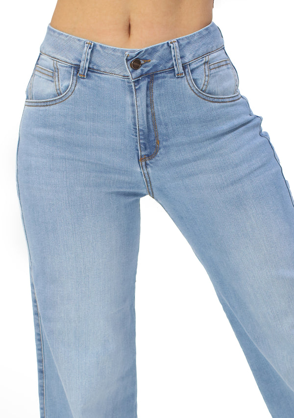 SC-21494 Light Denim Straight Fit Jean by Scarcha