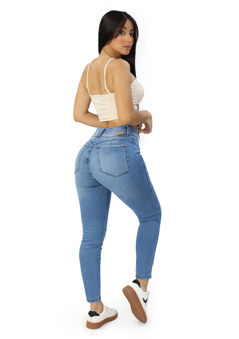 SC-21503 Medium Denim Tobillero Jean by Scarcha