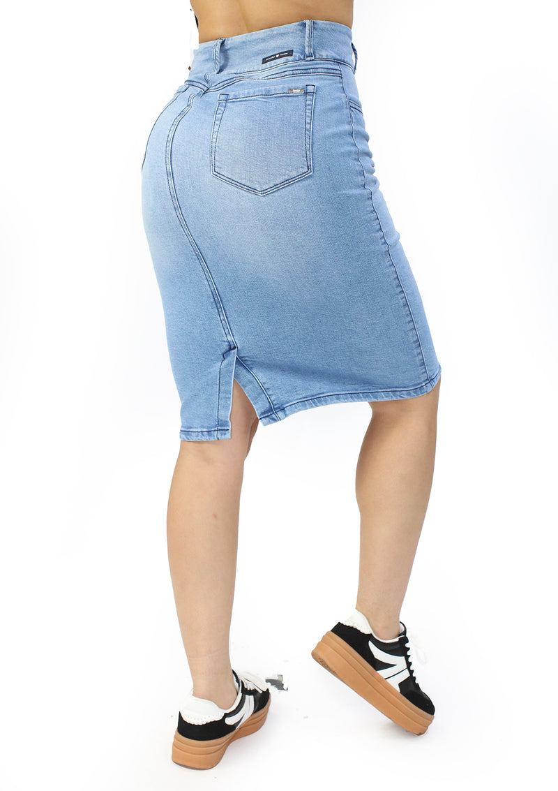 SC-21526 Light Denim Skirt Woman by Scarcha