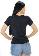 SC-5189 Black PR JSM TShirt de Mujer by Scarcha