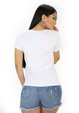 SC-5190 White Strong TShirt de Mujer by Scarcha