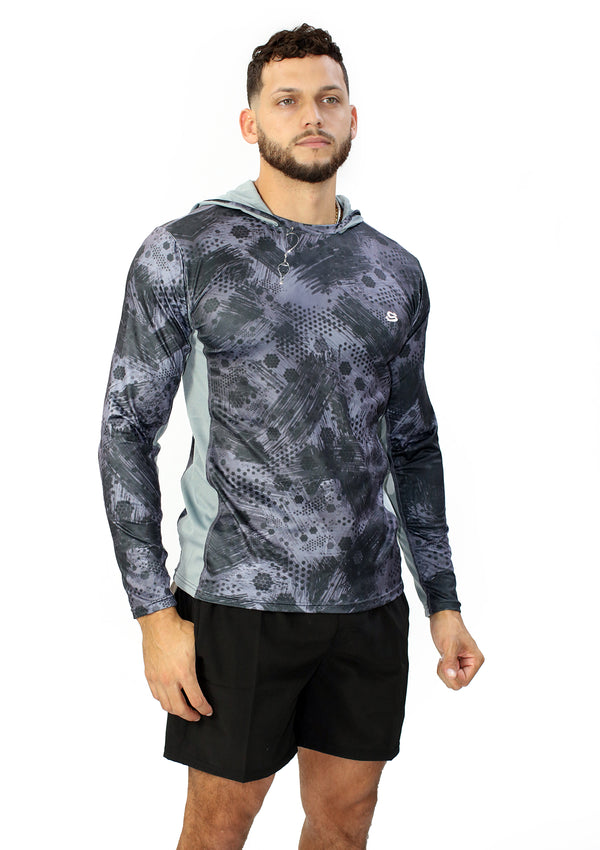 SL-01897 Intense Asphalt Swimwear Hoodies de Hombre by Surflife