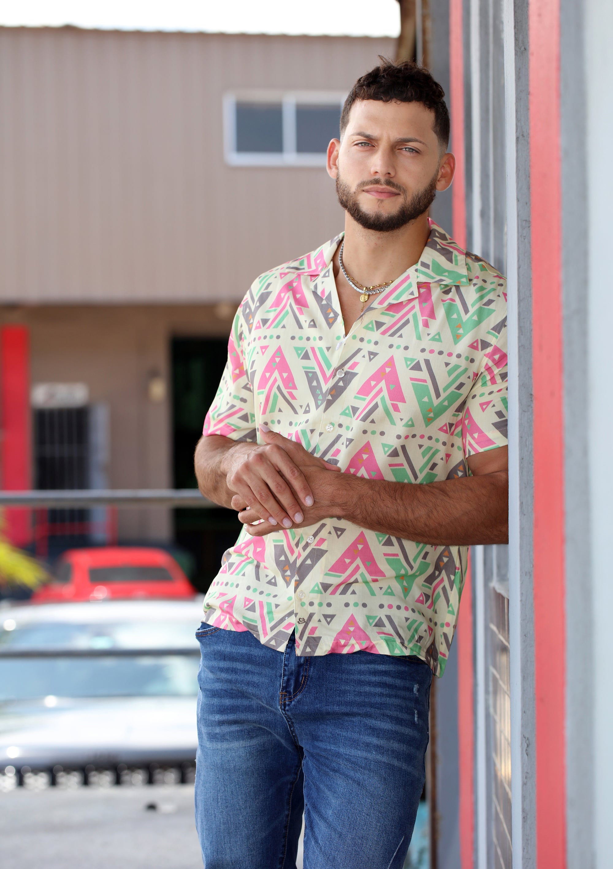 SL-01901 Tribal Shirt de Hombre by Surflife Wear