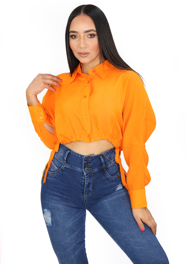 SM10249TN Orange Blusa de Mujer