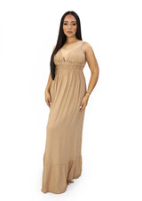 SM4742DY Beige Traje de Mujer