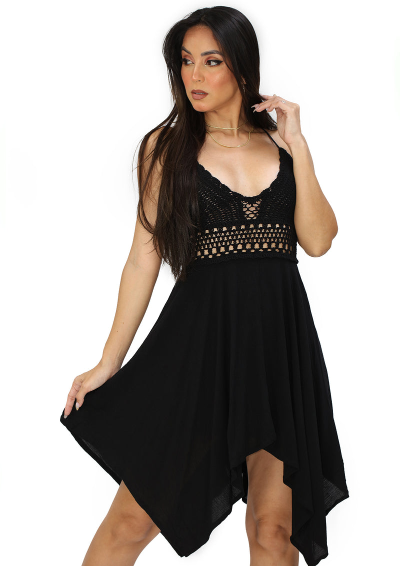 SM4877DN Black Boho Traje de Mujer