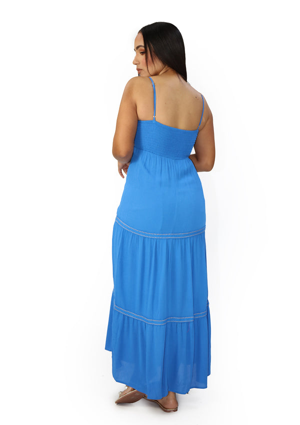 SM4878DN Blue Boho Traje de Mujer