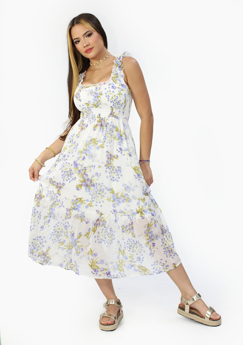 SM-4927-DN Printed Traje de Mujer