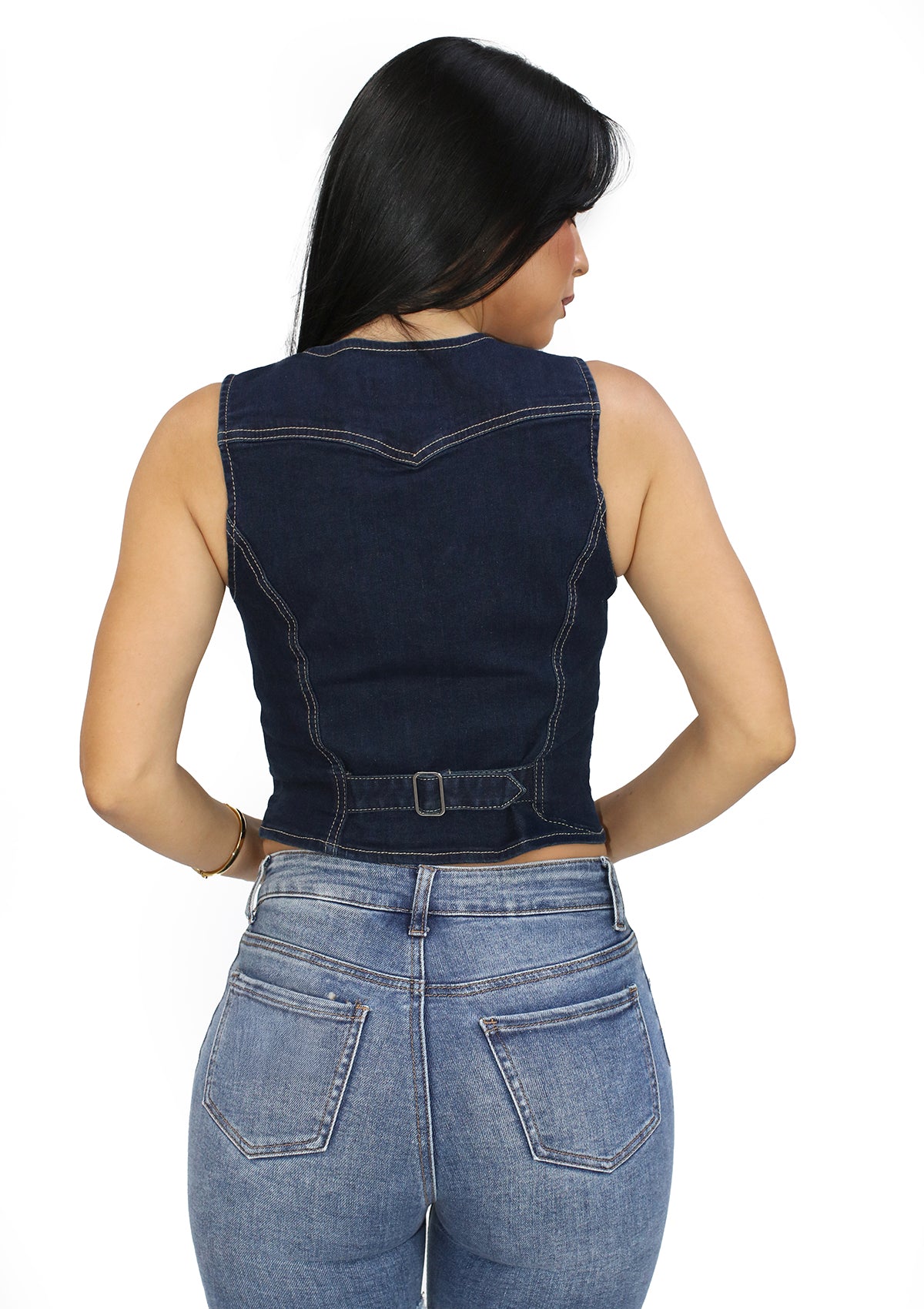 SM-5155-VN Dark Denim Blusa de Mujer