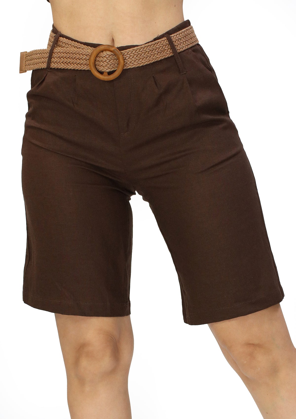 SM-60109-PN Brown Short de Mujer