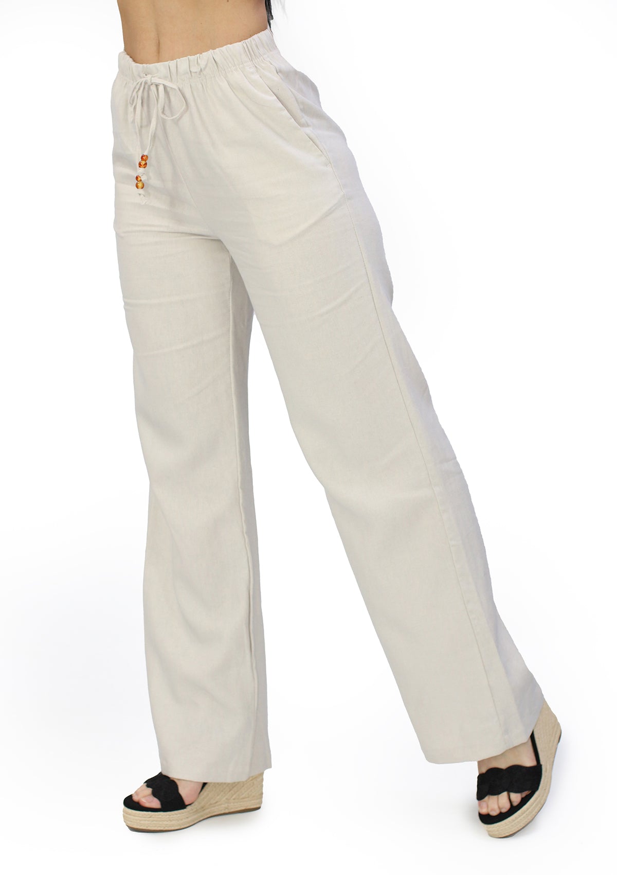 SM-60113-PN Beige Pantalon de Mujer