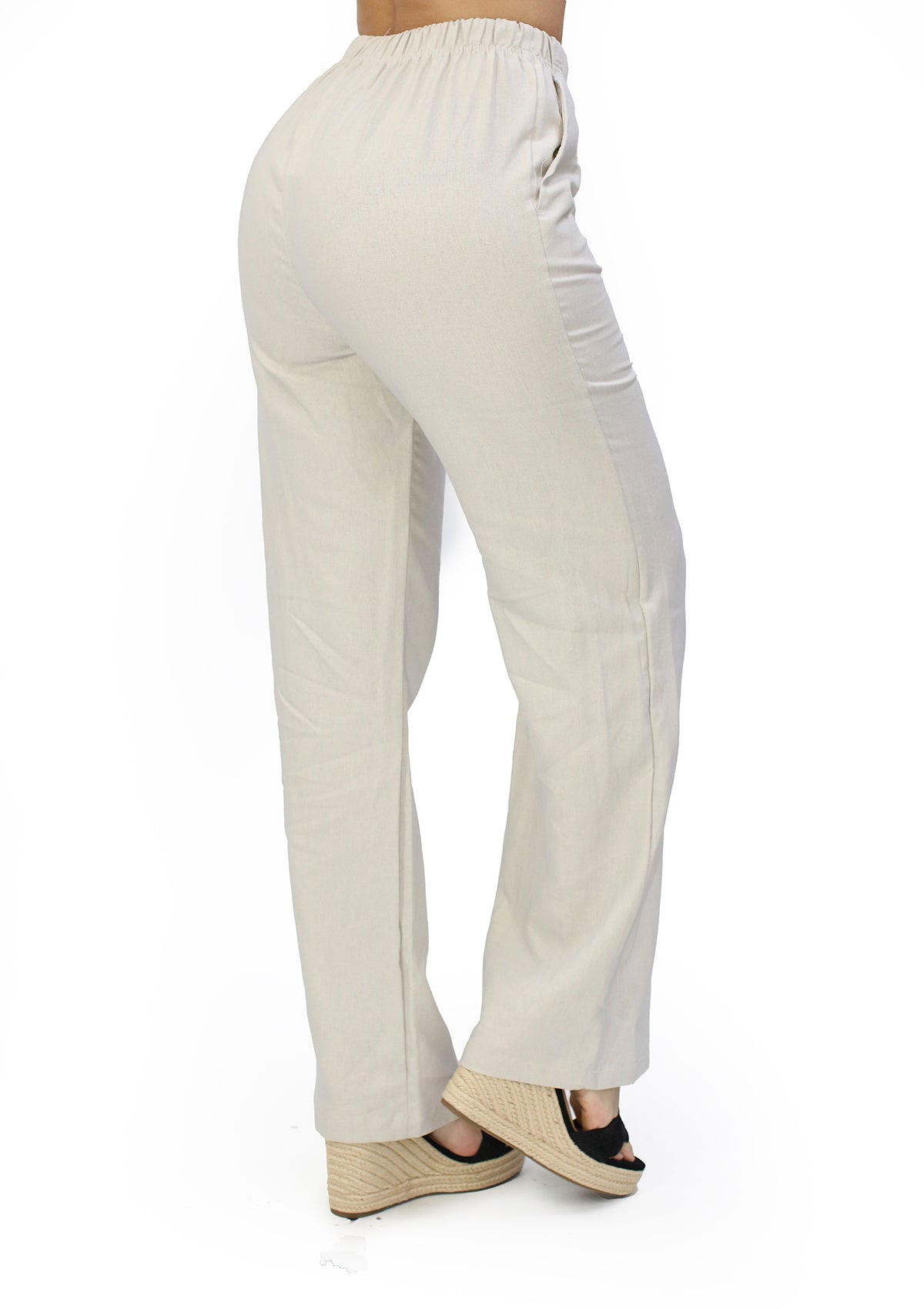 SM-60113-PN Beige Pantalon de Mujer