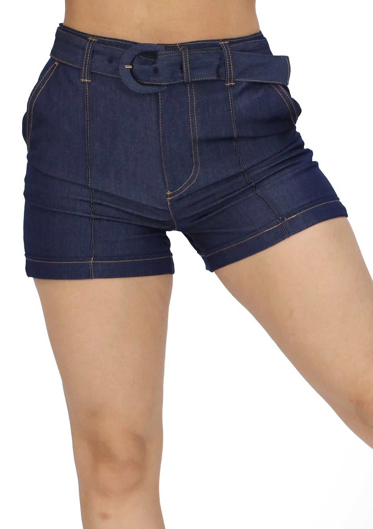 SM-60162-PN Dark Denim Short de Mujer